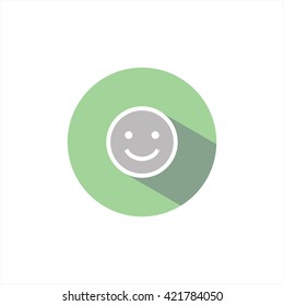 vector illustration of smile icons.face