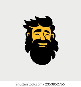 Vector illustration of smile man