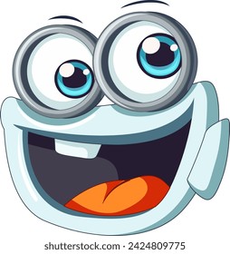 Vector illustration of a smiling coffee cup