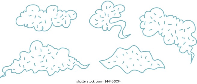 Vector illustration of smoke