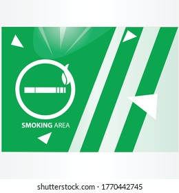 vector illustration of smoking area for industrial poster, banner and background. 