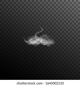 Vector illustration. Smoky Math Symbol Minus. Element of the foggy alphabet. Smoke effect design.