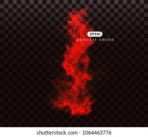 Vector illustration of smoky shape. Isolated transparent special effect.