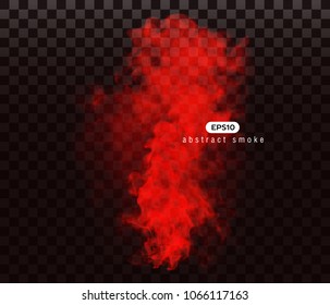 Vector illustration of smoky shape. Isolated transparent special effect.