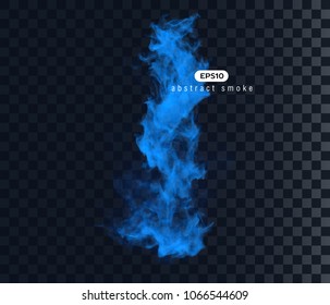 Vector illustration of smoky shape. Isolated transparent special effect.