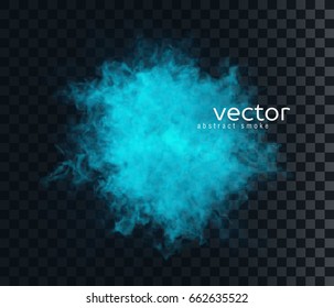 Vector illustration of smoky shape. Isolated transparent special effect.