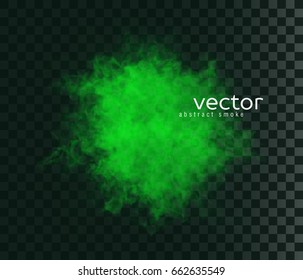 Vector illustration of smoky shape. Isolated transparent special effect.