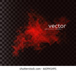 Vector illustration of smoky shape. Isolated transparent special effect.