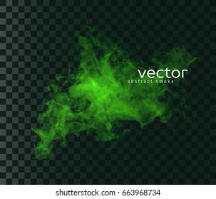 Vector illustration of smoky shape. Isolated transparent special effect.