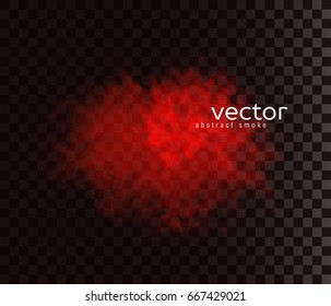 Vector illustration of smoky shape. Isolated transparent special effect.