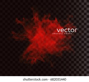 Vector illustration of smoky shape. Isolated transparent special effect.