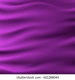 vector illustration of smooth elegant luxury purple silk or satin texture. Can be used as background.