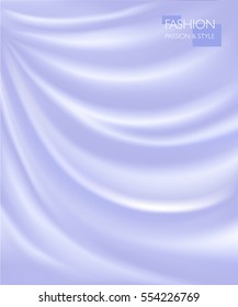 vector illustration of smooth elegant luxury silk or satin texture. Can be used as background.