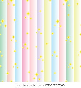 Vector illustration of smooth, seamless beautiful pastel-colored lines without connected elements.