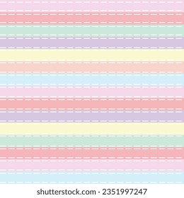 Vector illustration of smooth, seamless beautiful pastel-colored lines without connected elements.