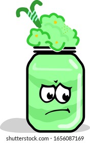 Ilustración vectorial suavizada con expresiones faciales rectas