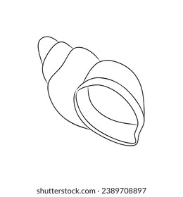 vector illustration of a snail image suitable for coloring books, animals, collections, pets