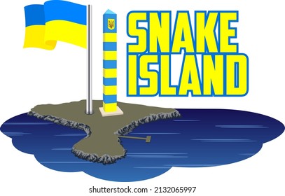  Vector Illustration With Snake Island