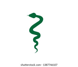 Vector illustration. Snake shape icon. Snake silhouette illustration - Vector
