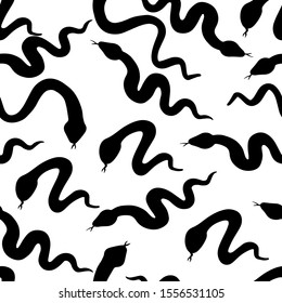 
vector illustration snake silhouette pattern