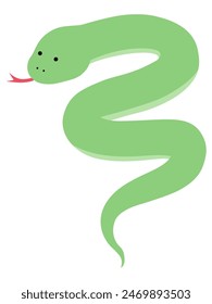 Vector illustration of a snake. Zodiac, Chinese zodiac, New Year's greetings