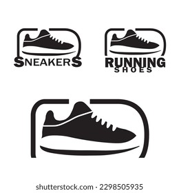 Ilustración vectorial del logotipo de la zapatera, icono de la zapatera
