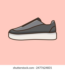 Vektorillustration Sneaker Schuhe. Vektorgrafik Design Sneaker. Sneaker Shoes Vektorgrafik Cartoon Design Illustration und Icon für Website, Digital und Print
