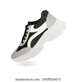 Vector Illustration of of Sneaker from Sneakers side view