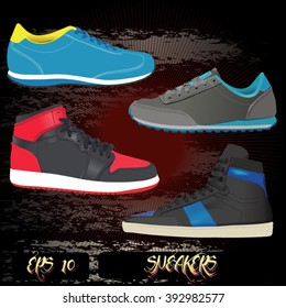 A vector illustration for sneakers