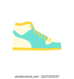 Vector illustration of a sneakers flat vector illustration icon