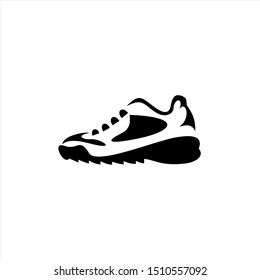 Vector illustration of sneakers. Sports shoes in a line style.