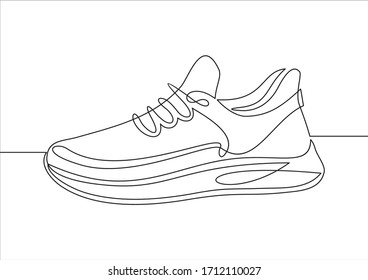 sketch of sneakers