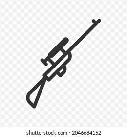 Vektorgrafik des Scharfschützen-Symbol auf dunkler und transparentem Hintergrund (png).