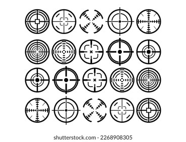 Vector illustration of sniper icon.
