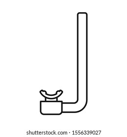 Vector illustration of snorkel and mask logo. Web element of snorkel and scuba vector icon for Stock.