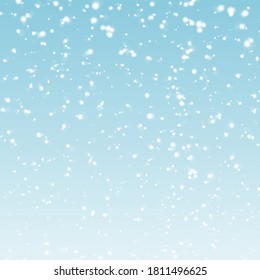 Ilustración vectorial del fondo de nieve en azul
