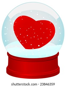 Vector illustration of a snow - globe over white. To see similar please visit my gallery.