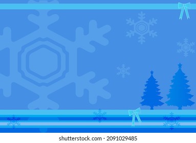 Vektorgrafik: mit Schneesymbol und Linienweihnachtsbaum