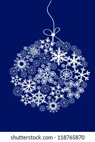 Vector Illustration of snowball
