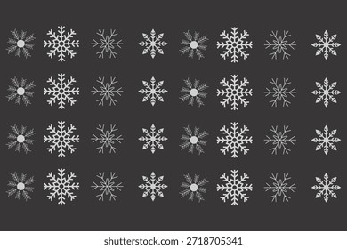 Ilustración vectorial de nevadas en invierno  