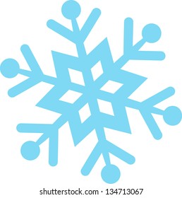 Vector illustration of a snowflake