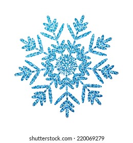 Vector Illustration of a Snowflake
