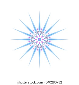 Vector illustration of a snowflake