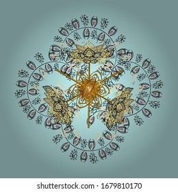 Vector illustration. Snowflake background. Vector christmas abstract colorful background with falling snowflake.