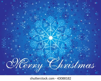 vector illustration of snowflake background for christmas day