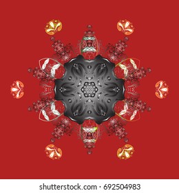 Vector illustration. Snowflake background. Vector christmas abstract colorful background with falling snowflake.