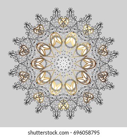 Vector illustration. Snowflake background. Vector christmas abstract colorful background with falling snowflake.