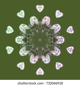 Vector illustration. Snowflake background. Vector christmas abstract background with falling snowflake.