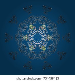 Vector illustration. Snowflake background. Vector christmas abstract colorful background with falling snowflake.