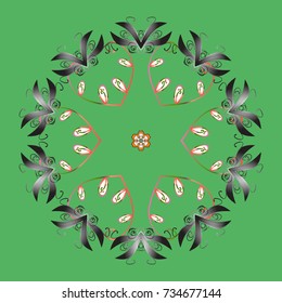 Vector illustration. Snowflake background. Vector christmas abstract colorful background with falling snowflake.